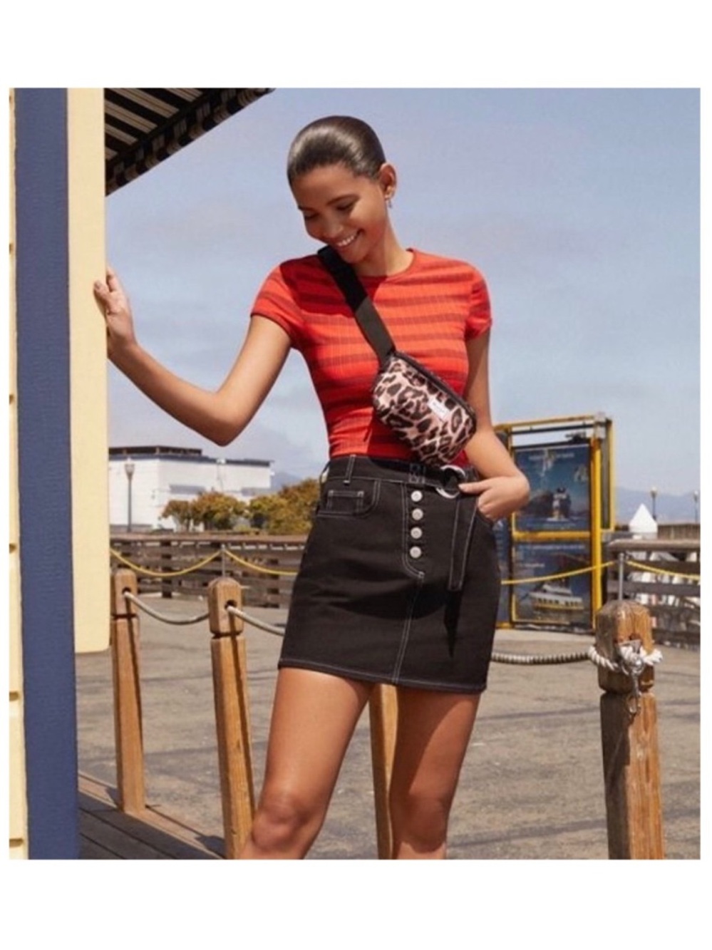 URBAN OUTFITTERS BDG ‘Kirby’ Denim Mini Skirt